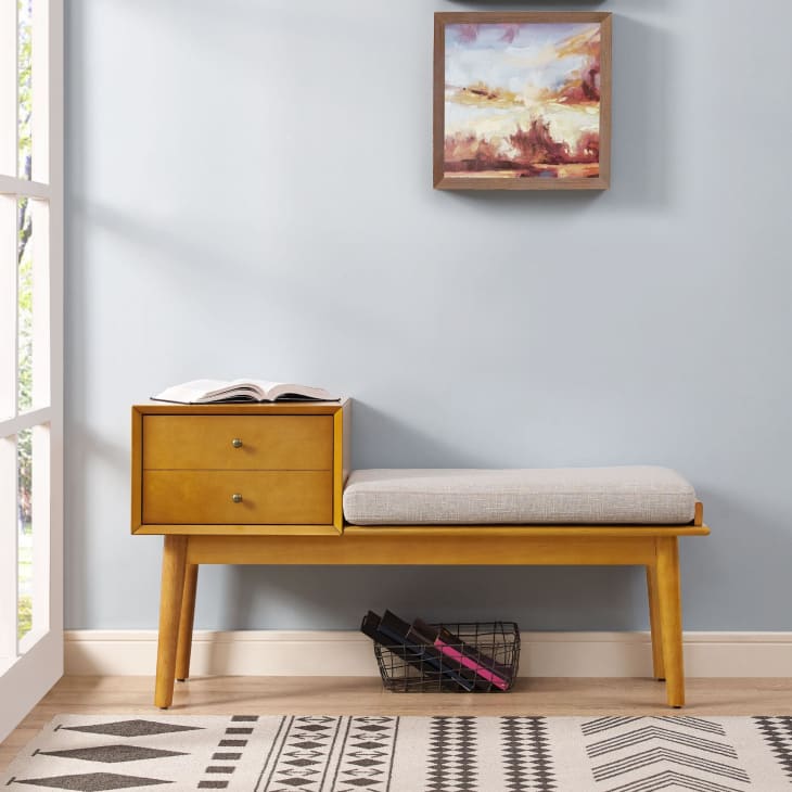 Large acorn top wood brewton nightstand